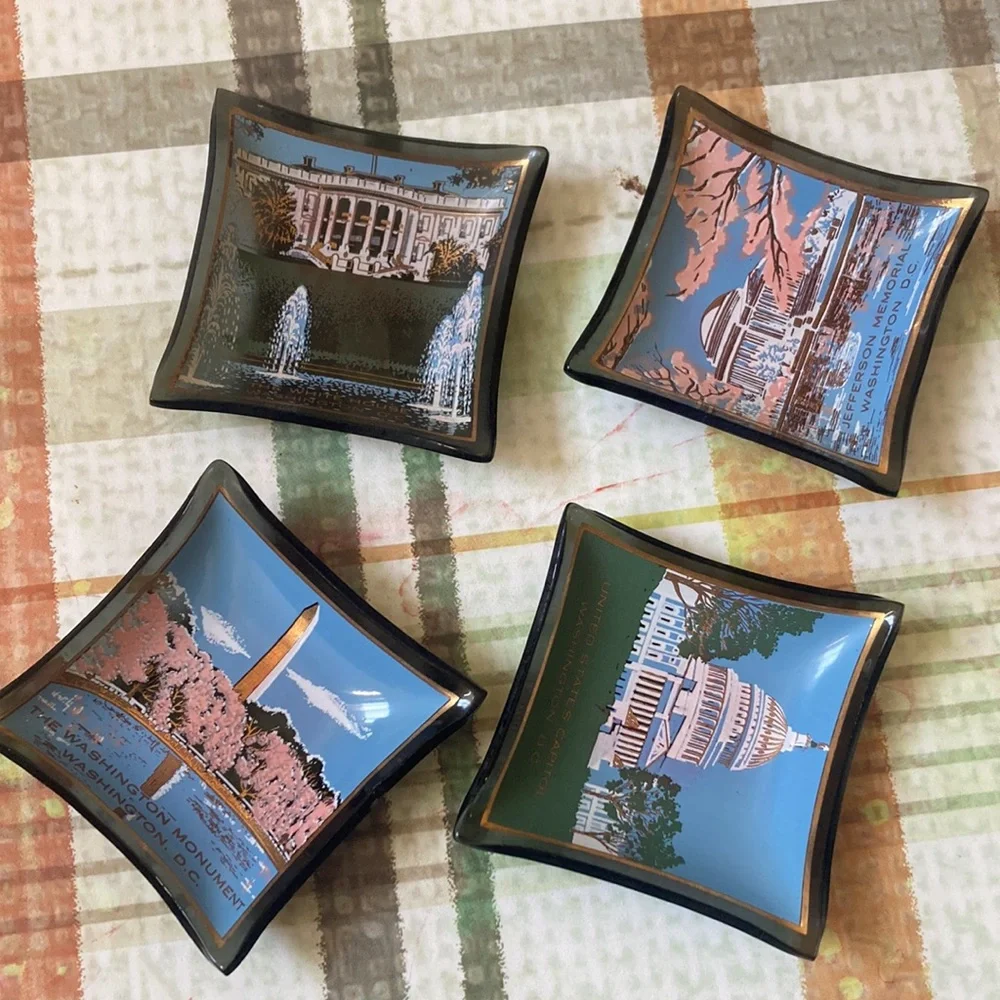4 glassware containers with capital Washington DC images - Picture 7 of 7